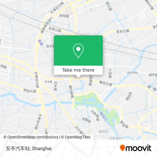 安亭汽车站 map