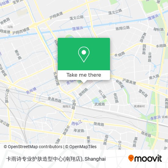 卡雨诗专业护肤造型中心(南翔店) map