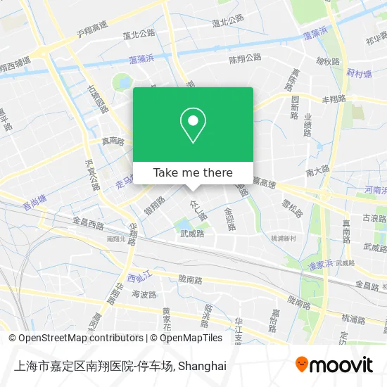 上海市嘉定区南翔医院-停车场 map