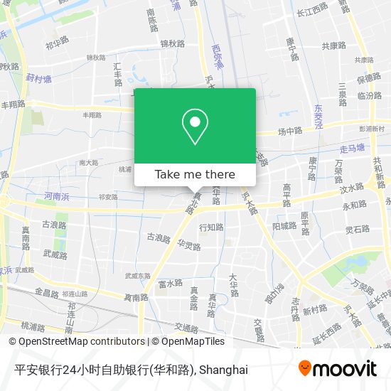 平安银行24小时自助银行(华和路) map