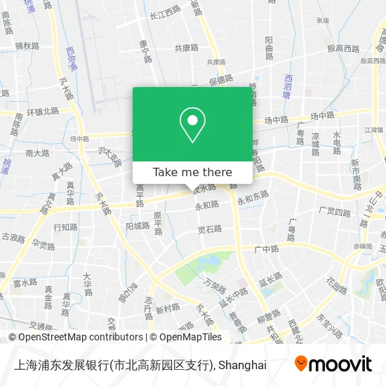 上海浦东发展银行(市北高新园区支行) map