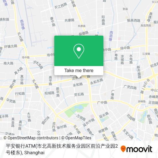 平安银行ATM(市北高新技术服务业园区前沿产业园2号楼东) map