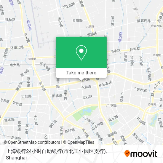 上海银行24小时自助银行(市北工业园区支行) map
