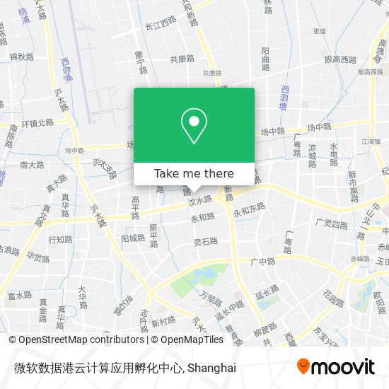 微软数据港云计算应用孵化中心 map