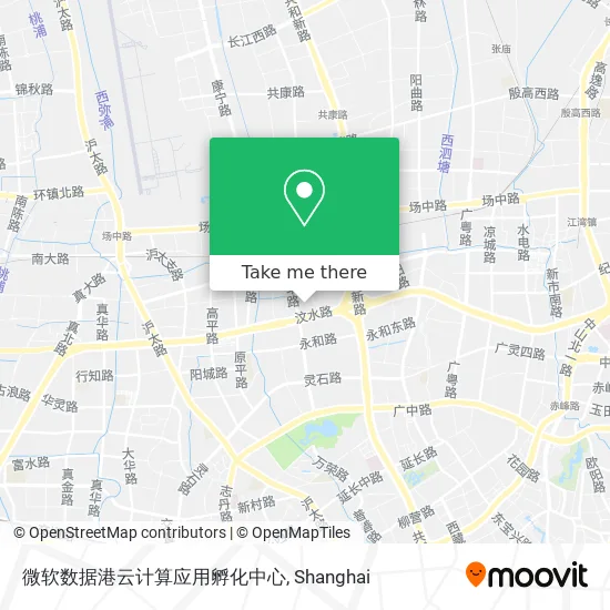 微软数据港云计算应用孵化中心 map