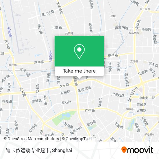迪卡侬运动专业超市 map