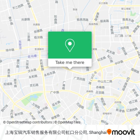 上海宝辑汽车销售服务有限公司虹口分公司 map