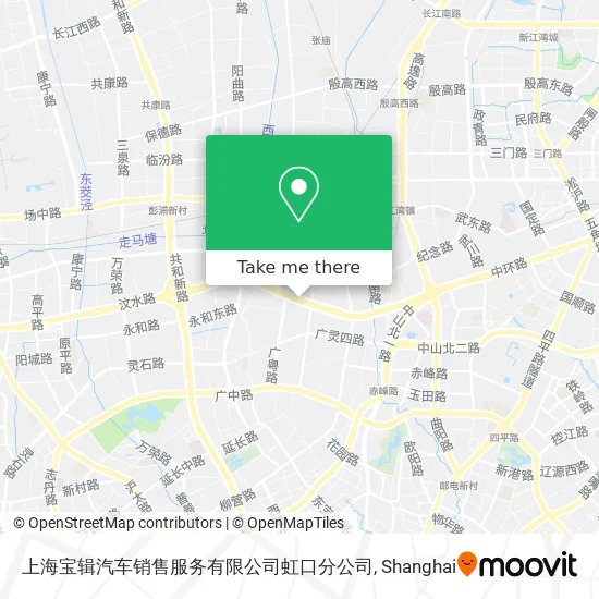 上海宝辑汽车销售服务有限公司虹口分公司 map