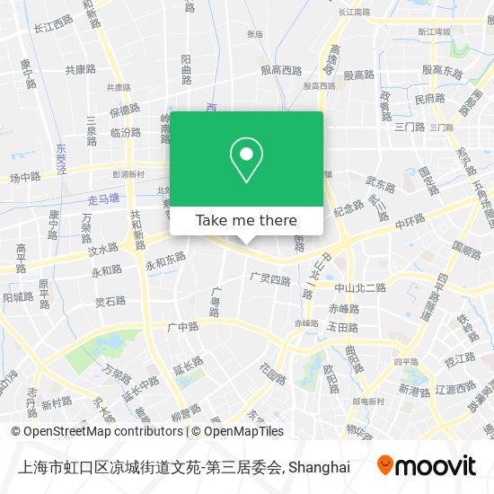 上海市虹口区凉城街道文苑-第三居委会 map