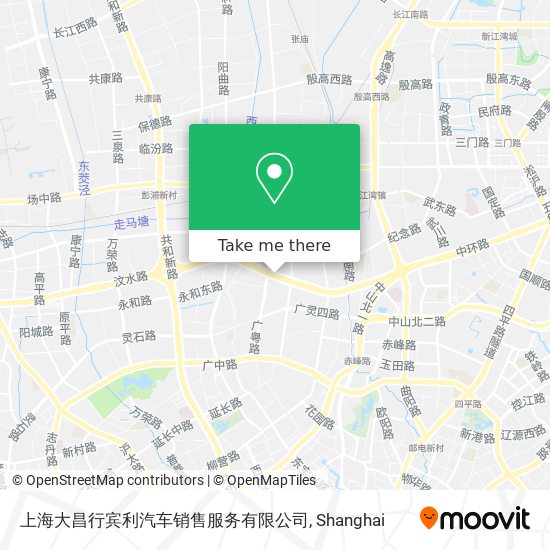 上海大昌行宾利汽车销售服务有限公司 map