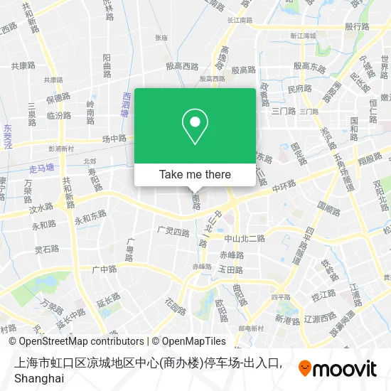 上海市虹口区凉城地区中心(商办楼)停车场-出入口 map
