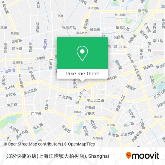 如家快捷酒店(上海江湾镇大柏树店) map