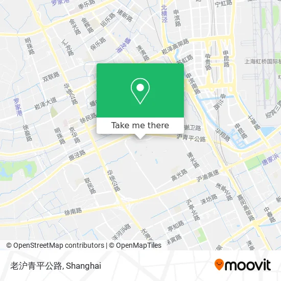 老沪青平公路 map