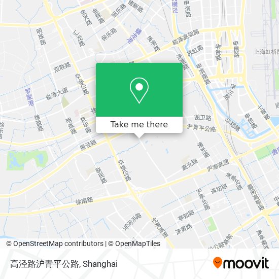 高泾路沪青平公路 map