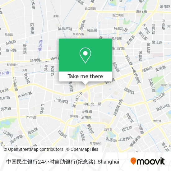 中国民生银行24小时自助银行(纪念路) map