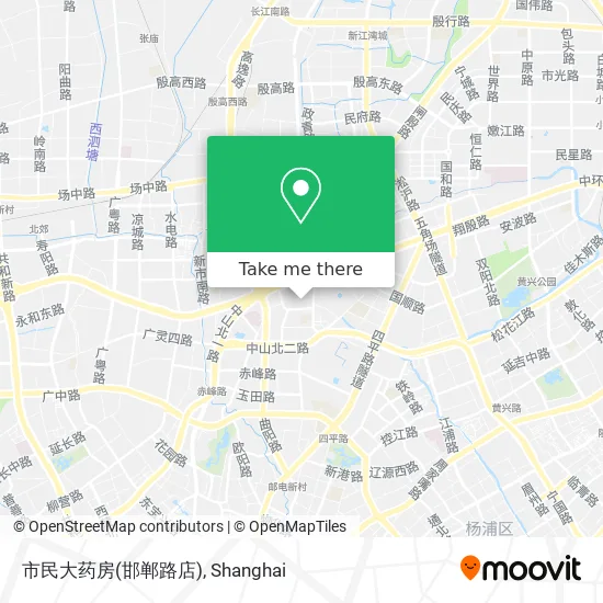 市民大药房(邯郸路店) map