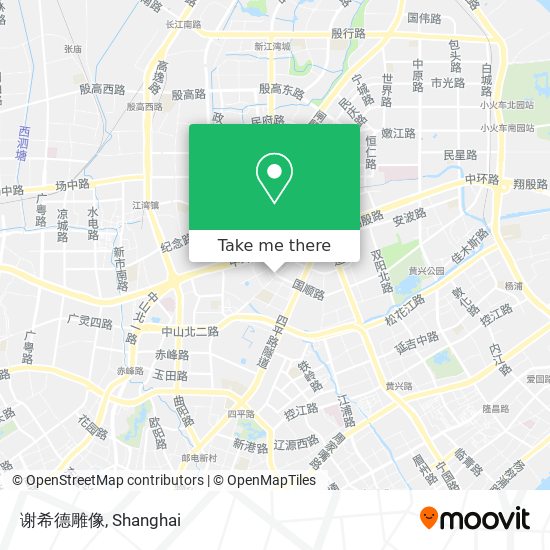 谢希德雕像 map