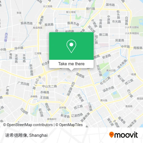 谢希德雕像 map