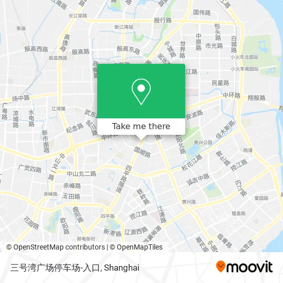 三号湾广场停车场-入口 map