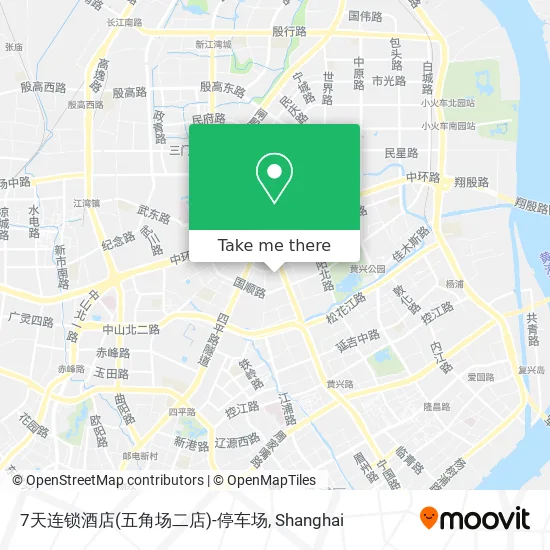 7天连锁酒店(五角场二店)-停车场 map