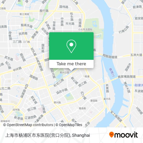 上海市杨浦区市东医院(营口分院) map