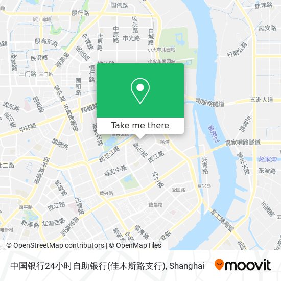 中国银行24小时自助银行(佳木斯路支行) map