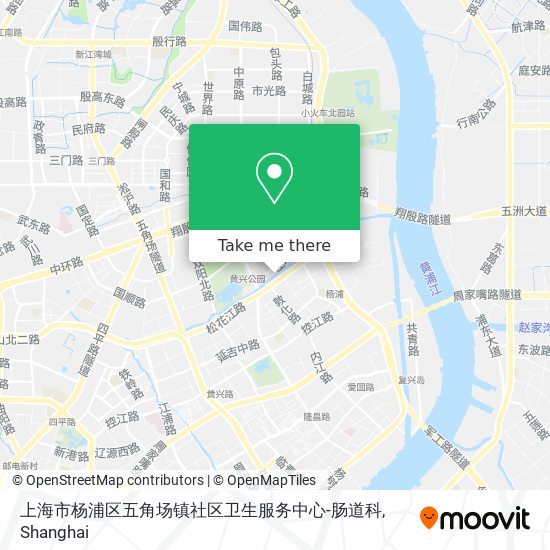上海市杨浦区五角场镇社区卫生服务中心-肠道科 map