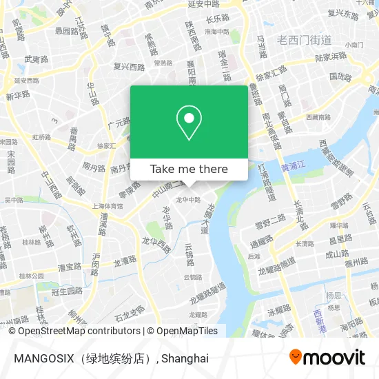 MANGOSIX（绿地缤纷店） map