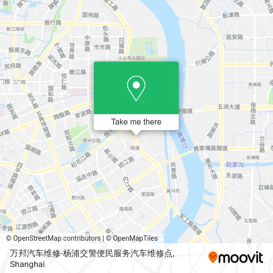 万邦汽车维修-杨浦交警便民服务汽车维修点 map