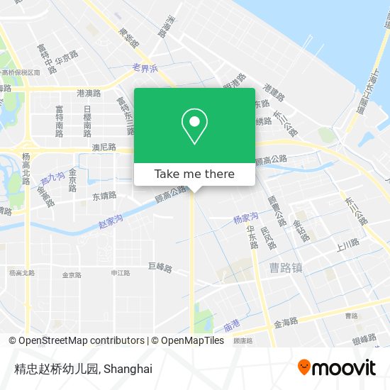 精忠赵桥幼儿园 map