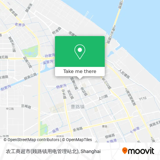农工商超市(顾路镇用电管理站北) map