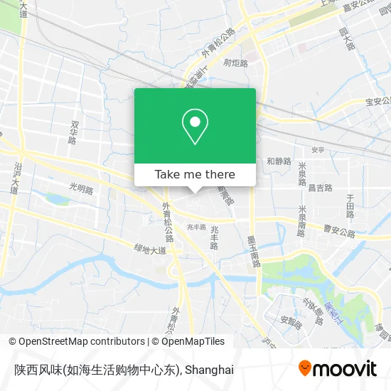陕西风味(如海生活购物中心东) map