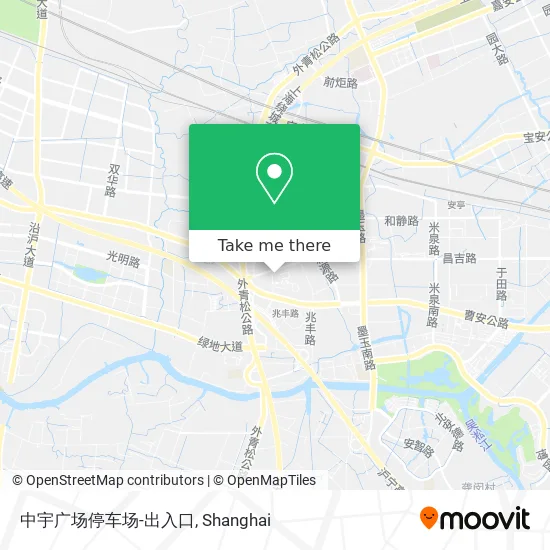 中宇广场停车场-出入口 map