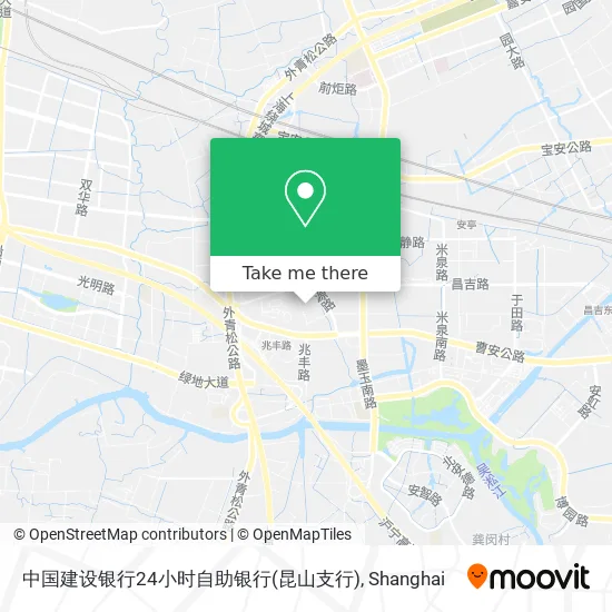 中国建设银行24小时自助银行(昆山支行) map