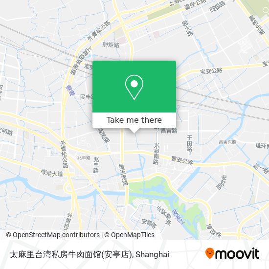太麻里台湾私房牛肉面馆(安亭店) map