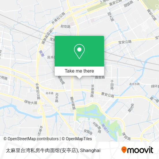 太麻里台湾私房牛肉面馆(安亭店) map