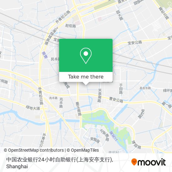 中国农业银行24小时自助银行(上海安亭支行) map