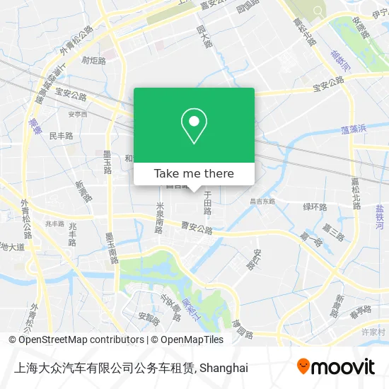 上海大众汽车有限公司公务车租赁 map