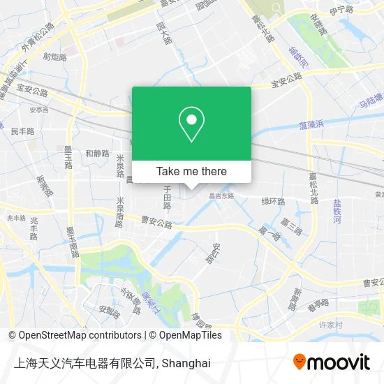 上海天义汽车电器有限公司 map