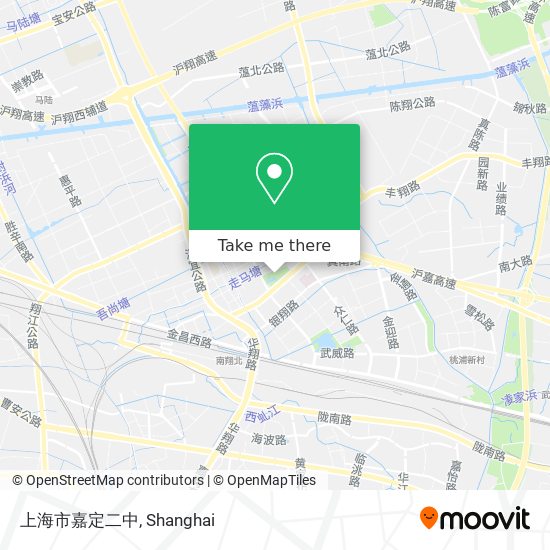 上海市嘉定二中 map