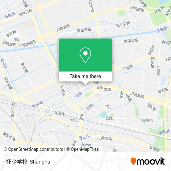 怀少学校 map
