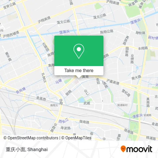 重庆小面 map