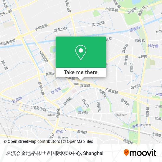 名流会金地格林世界国际网球中心 map