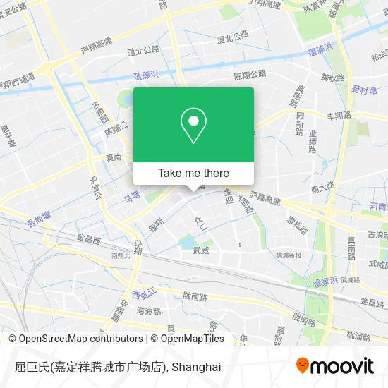 屈臣氏(嘉定祥腾城市广场店) map