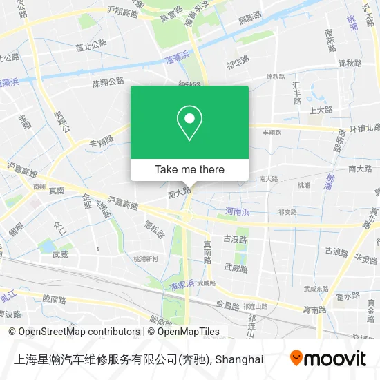 上海星瀚汽车维修服务有限公司(奔驰) map