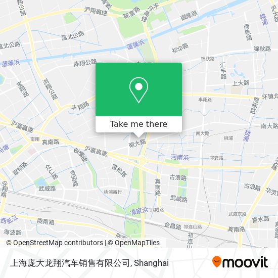 上海庞大龙翔汽车销售有限公司 map