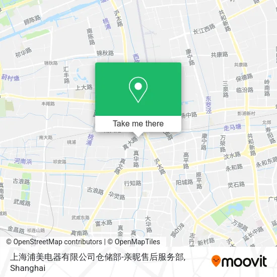 上海浦美电器有限公司仓储部-亲昵售后服务部 map