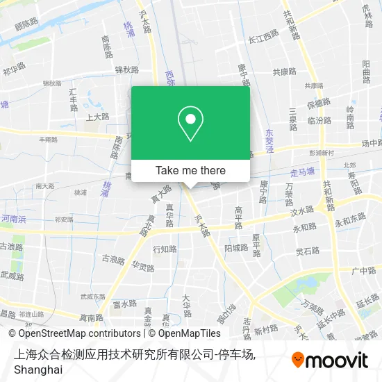 上海众合检测应用技术研究所有限公司-停车场 map