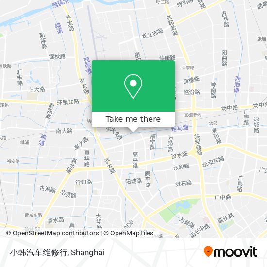 小韩汽车维修行 map