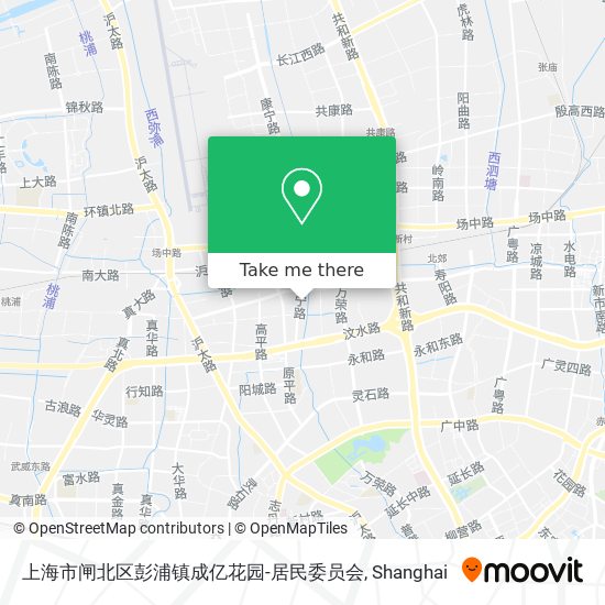 上海市闸北区彭浦镇成亿花园-居民委员会 map